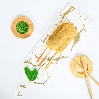 Brochettes boeuf fromage tempura