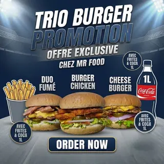 Promotion Trio burger