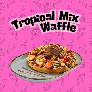 Tropical mix waffle