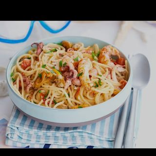 Spaghetti fruit  de  mer 