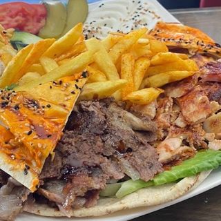 طبق شاورما ميكس