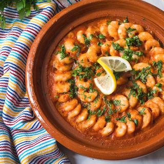 Tajine de crevettes