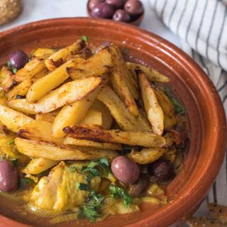 TAJIN POULET AU OLIVE ET CITRON