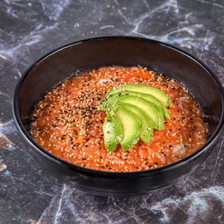 Tartare saumon avocat riz vinaigré