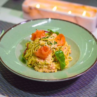 Linguine Aux Deux Saumons
