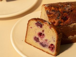 Cake citron framboises (part)