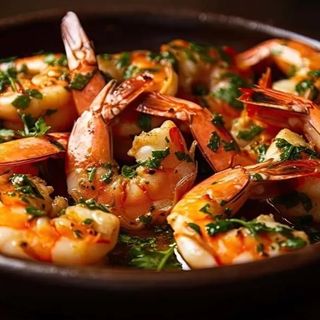gamberetti all'aglio