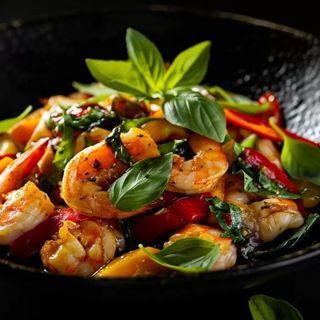 Basilic Thai Crevettes