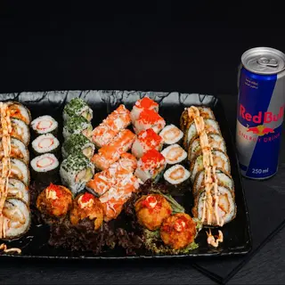 Assortiment Sushi Mix 34p +1 red bull