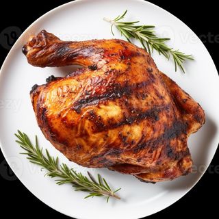 Poulet grillé sur feu de Bois 