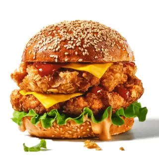 Double chicken burger 