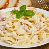 Tagliatelles carbonara 