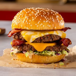 double chicken burger 