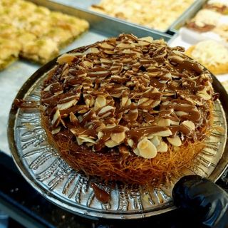 Knafah fromage nutella amande efile