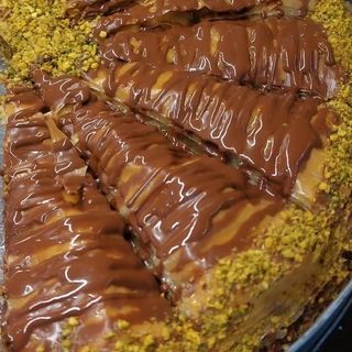 Big baklavas pistache nutella