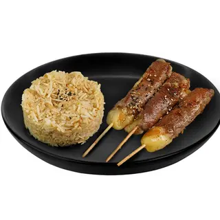 Brochette de bœuf au fromage