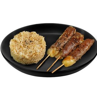 Brochette de bœuf au fromage