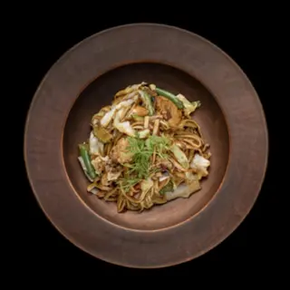 Nouilles sautées poulet
