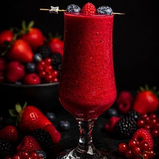 Smoothie fruits rouge