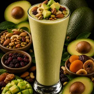 Avocat et fruits secs