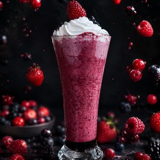 Milk shake fruit rouge 