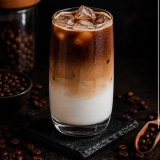 Iced latte macciato