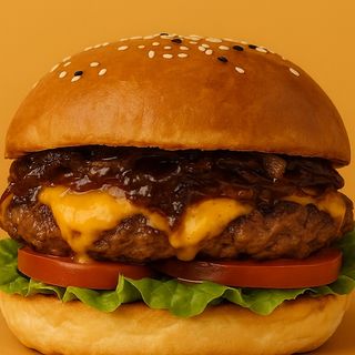 Cheese Burger – Oignons Caramélisés & Saveur Fondante