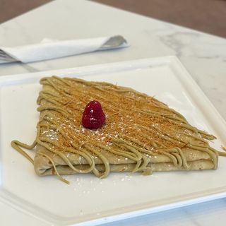 Crêpe konafa pistache