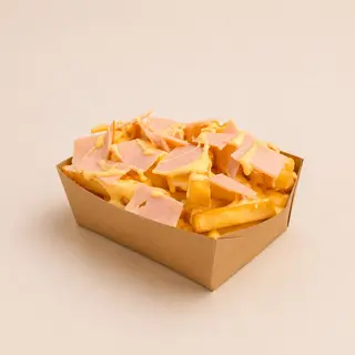 Cheesy fries (with turkey, avec dinde fumée)