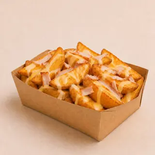 Cheesy potatoes (with turkey, avec dinde fumée)