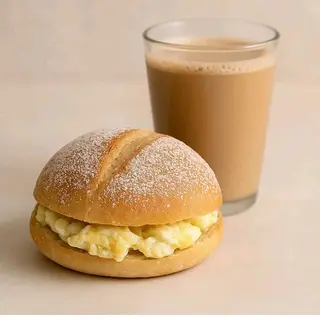 Mhiricha omelette fromage+ Café au Lait