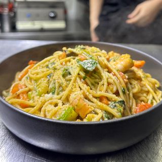 Spaghetti au Gambas