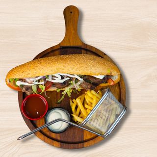 Sandwich De Boulettes Au Fromage