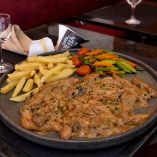 Émincé De Poulet À La Crème