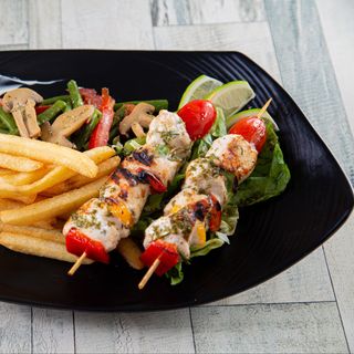 Brochettes De Poulet Marinée