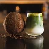Iced Matcha Coconut Latte