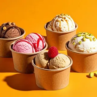 1 pot de 1000 ml de glace artisanale pistache bio sans gluten