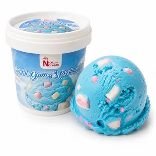 Glace Bubble gum Marshmallow
