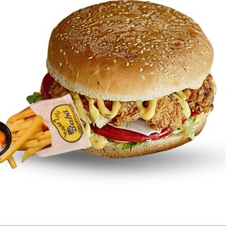 Burger Poulet Crispy + frites