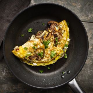Omelette  Fromage Champignons