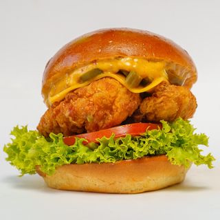 Burger ‘n chimichurri Chiken 