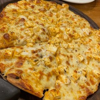 Pizza poulet champignon 