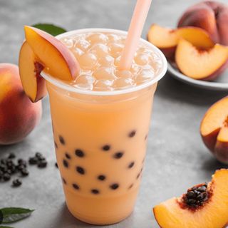 Bubble tea peche