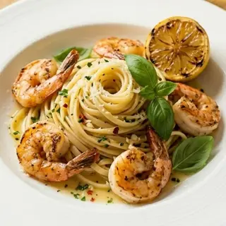 Tagliatelles aux Gambas