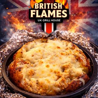 Jacket potato with grilled chicken n cheese