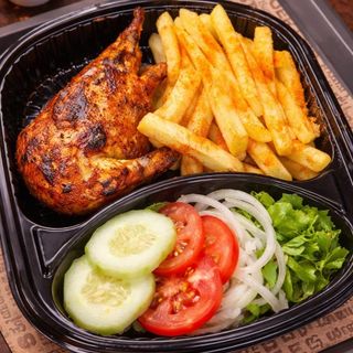 Péri péri grilled Quarter Chicken with choice of sauce 