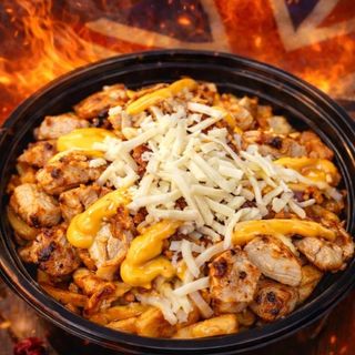 Loaded chips with chicken n cheese 