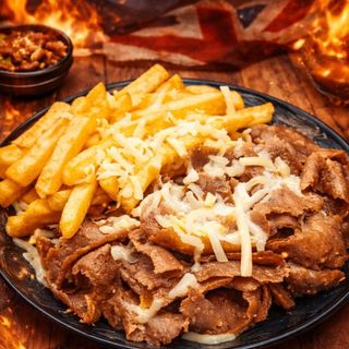 Beef doner n chips 
