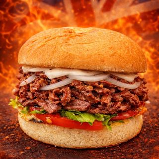 Beef doner burger 