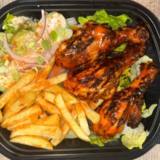 3 piece drumsticks and chips